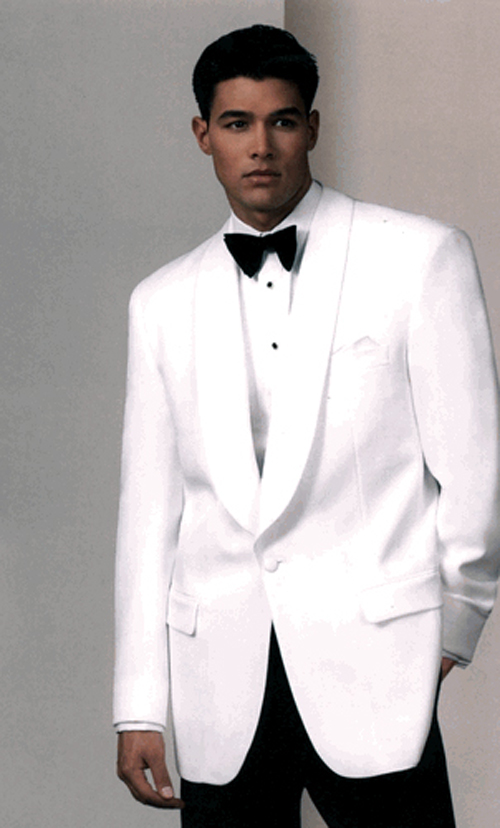 white tuxedo coat